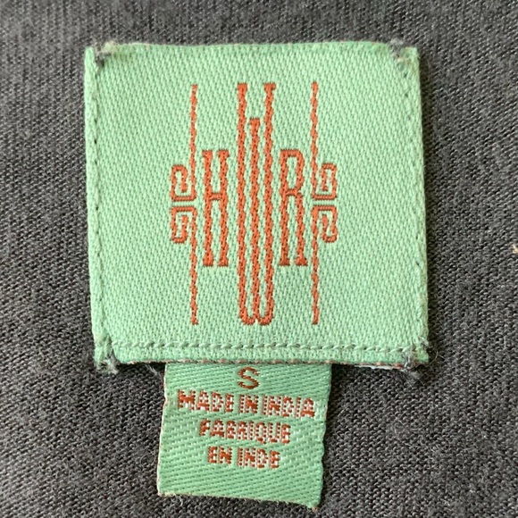 Anthropologie HWR slate w/ silver embroidered tank - Picture 6 of 7